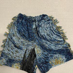 Van Gogh embroidered shorts